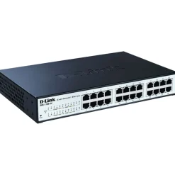 D-Link Kablet Nettverk|DGS-1100-24 Konfigurerbar gigabitswitch 24 porter