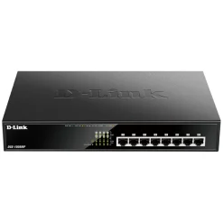 D-Link Kablet Nettverk|DGS-1008MP POE+-gigabitswitch med 5 porter