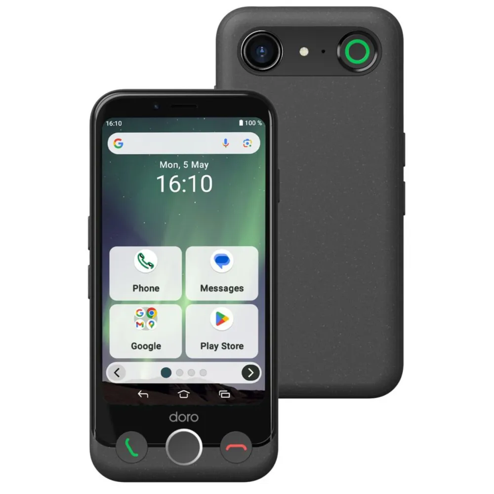 Doro Mobiltelefoner|Aurora A11 smarttelefon Grafittgrå