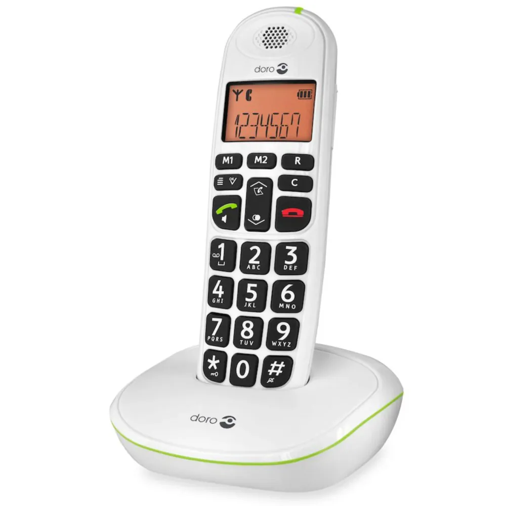 Doro Fasttelefoni|PhoneEasy 100w Duo trådløs hjemmetelefon med lydforsterking