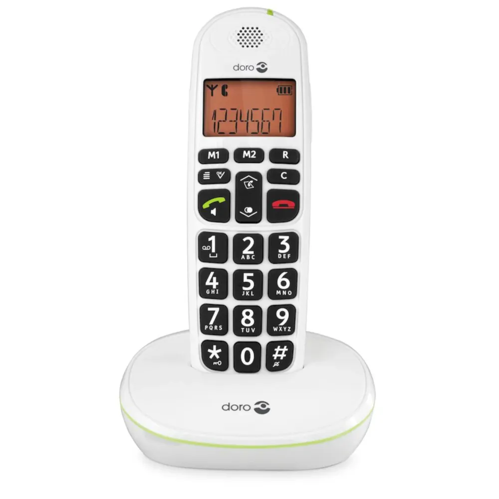 Doro Fasttelefoni|PhoneEasy 100w Duo trådløs hjemmetelefon med lydforsterking