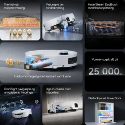 Dreame Rengjøring|Robotstøvsuger|Aqua 10 Ultra Track Complete robotstøvsuger