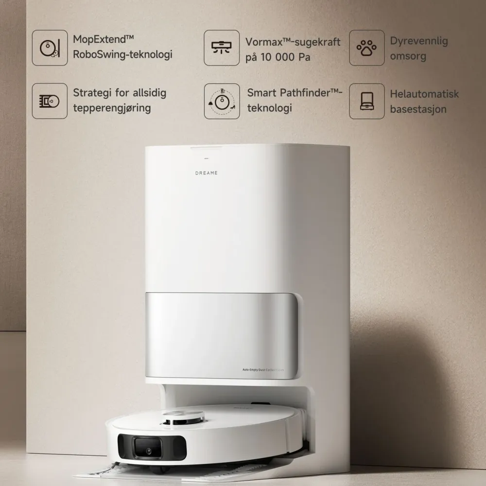 Dreame Rengjøring|Robotstøvsuger|L10s Ultra Gen 2 Robotstøvsuger
