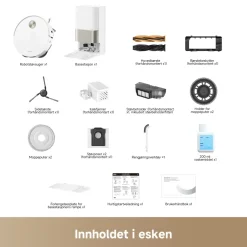 Dreame Rengjøring|Robotstøvsuger|X50 Ultra Robotstøvsuger Hvit