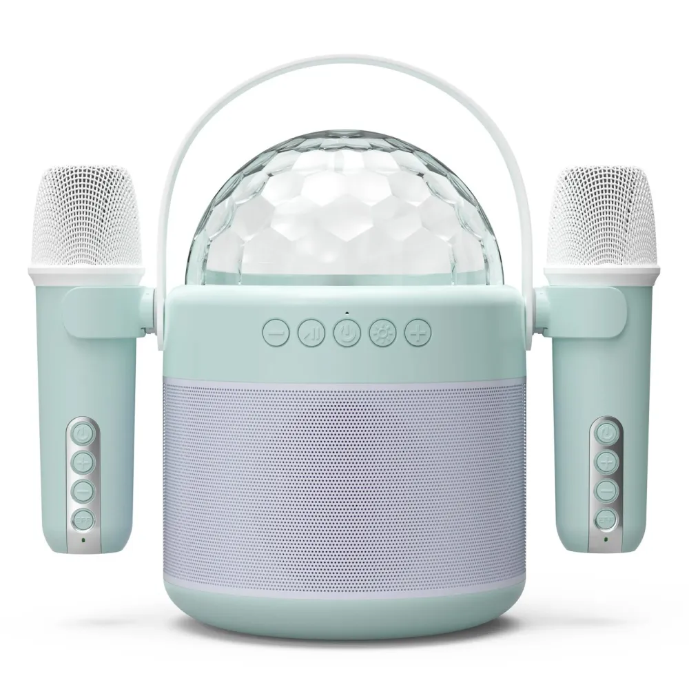 Kjell Høyttaler|Stemmeassistenter|Duet – karaokemaskin med to mikrofoner
