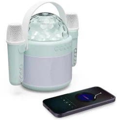 Kjell Høyttaler|Stemmeassistenter|Duet – karaokemaskin med to mikrofoner