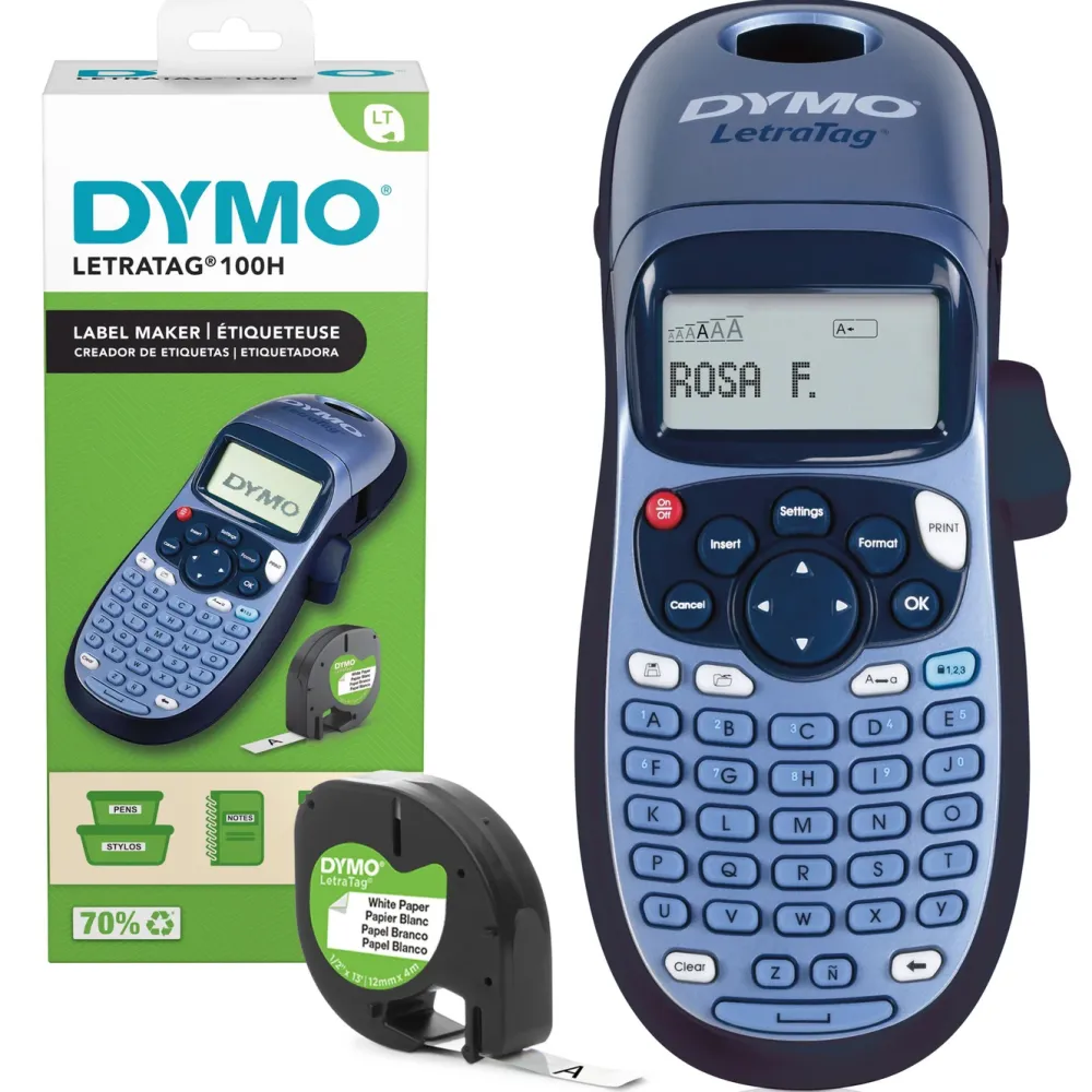 Dymo Kalkulator|Makuleringsmaskiner|Letratag LT-100H Merkemaskin