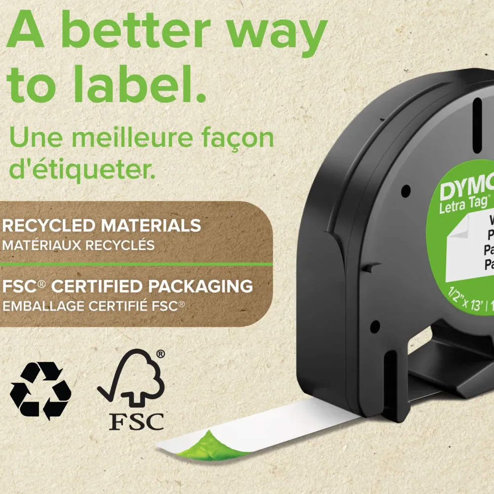 Dymo Merking|Letratag merketape av plast 12 mm