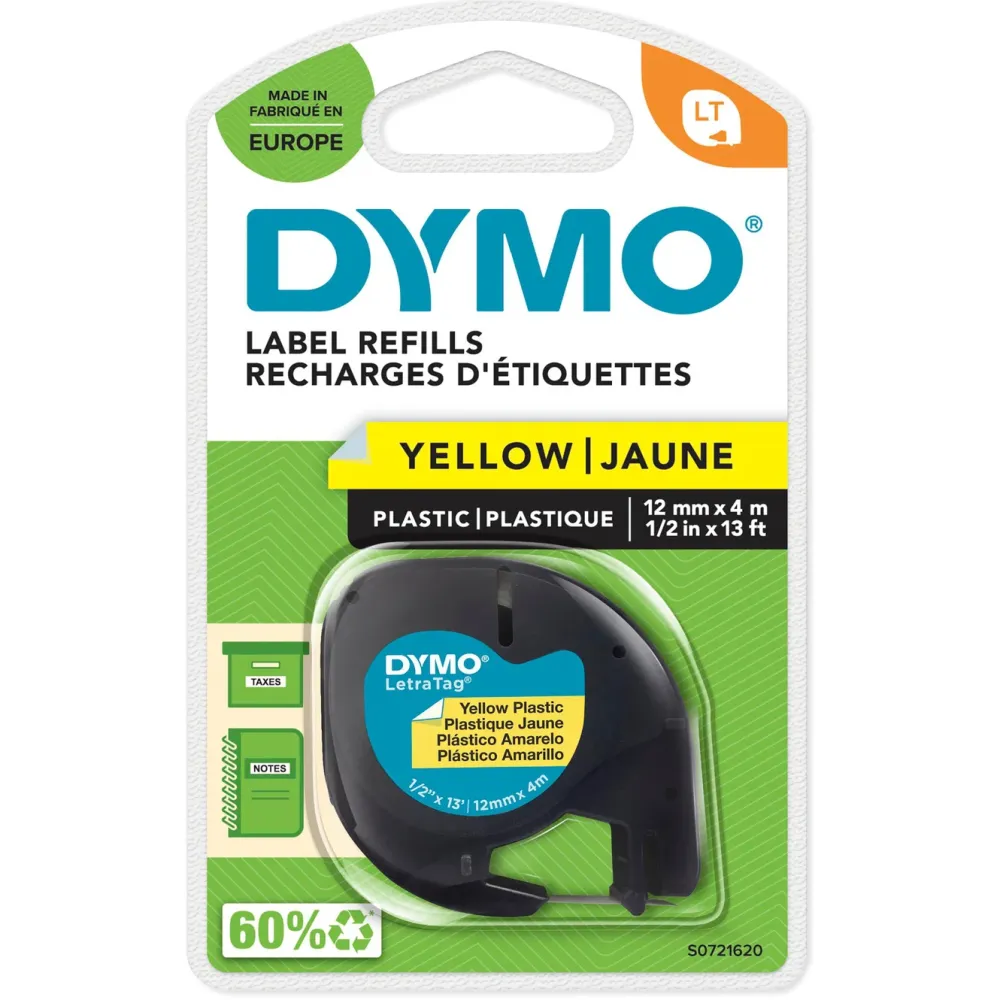 Dymo Merking|Letratag merketape av plast 12 mm