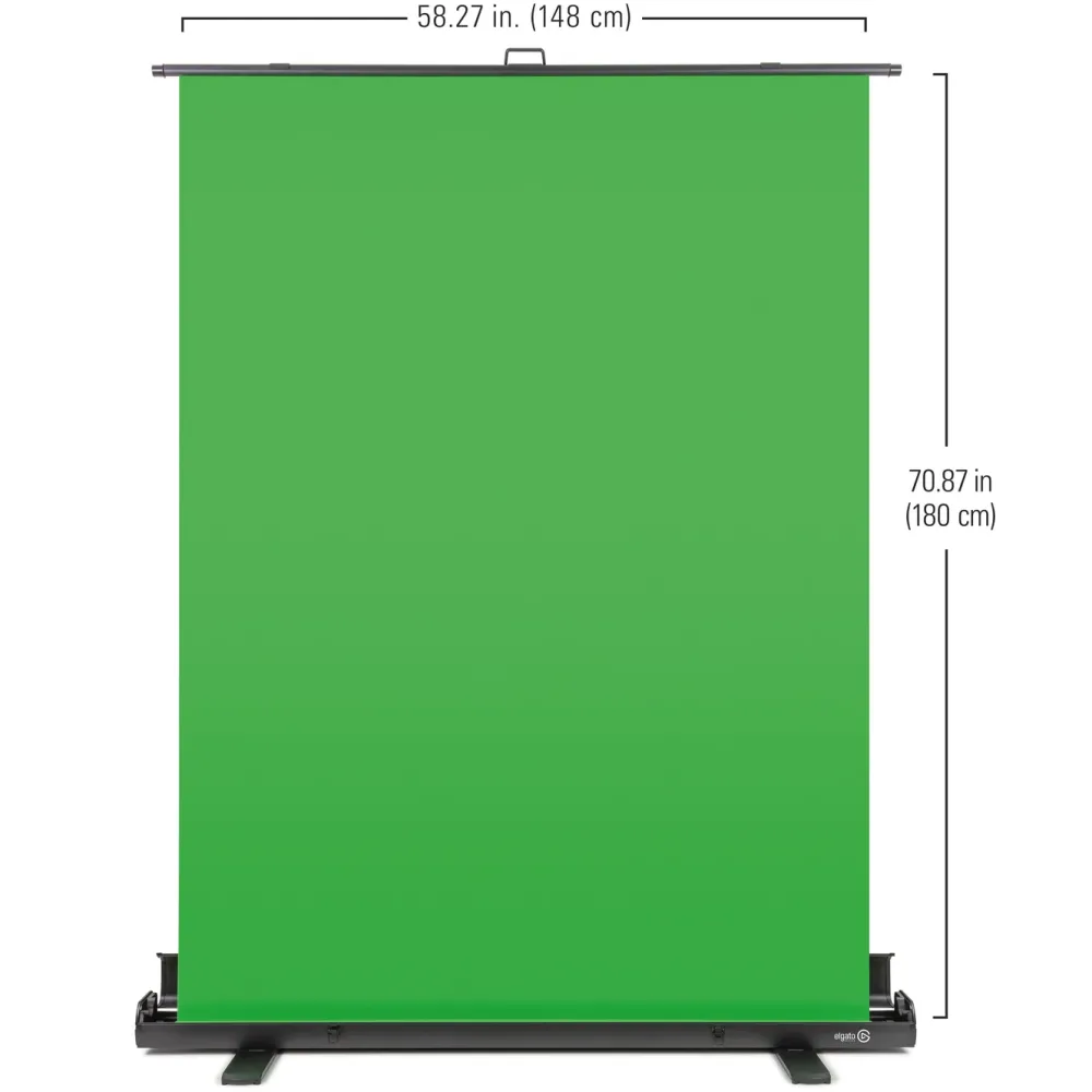 Elgato Foto Og Video|Streaming|Green Screen med sammenleggbart stativ