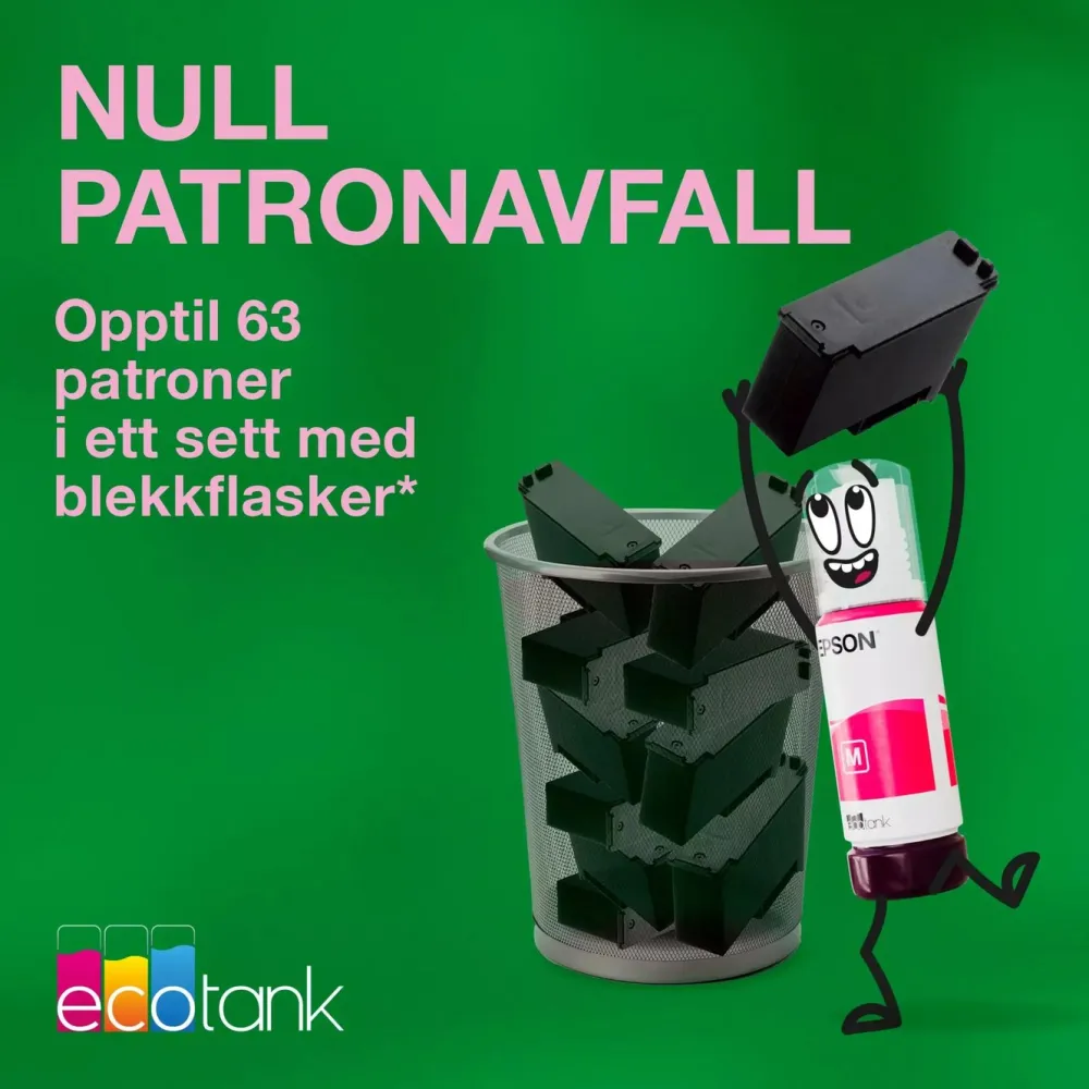 Epson Skrivere Og Tilbehør|102 EcoTank blekkflaske 127 ml