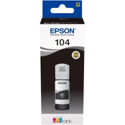 Epson Skrivere Og Tilbehør|104 EcoTank blekkflaske 65 ml Svart