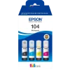 Epson Skrivere Og Tilbehør|104 EcoTank blekkflasker 4-pakk 4-pk.