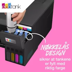 Epson Skrivere Og Tilbehør|104 EcoTank blekkflasker 4-pakk 4-pk.
