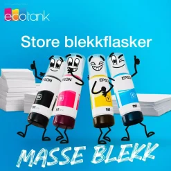 Epson Skrivere Og Tilbehør|104 EcoTank blekkflasker 4-pakk 4-pk.