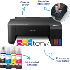 Epson Skrivere Og Tilbehør|EcoTank ET-1810 blekkskriver Svart
