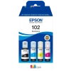 Epson Skrivere Og Tilbehør|102 EcoTank påfyllingsblekk 337 ml - multipakke
