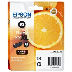 Epson Skrivere Og Tilbehør|T3361 blekkpatron, fotosvart XL