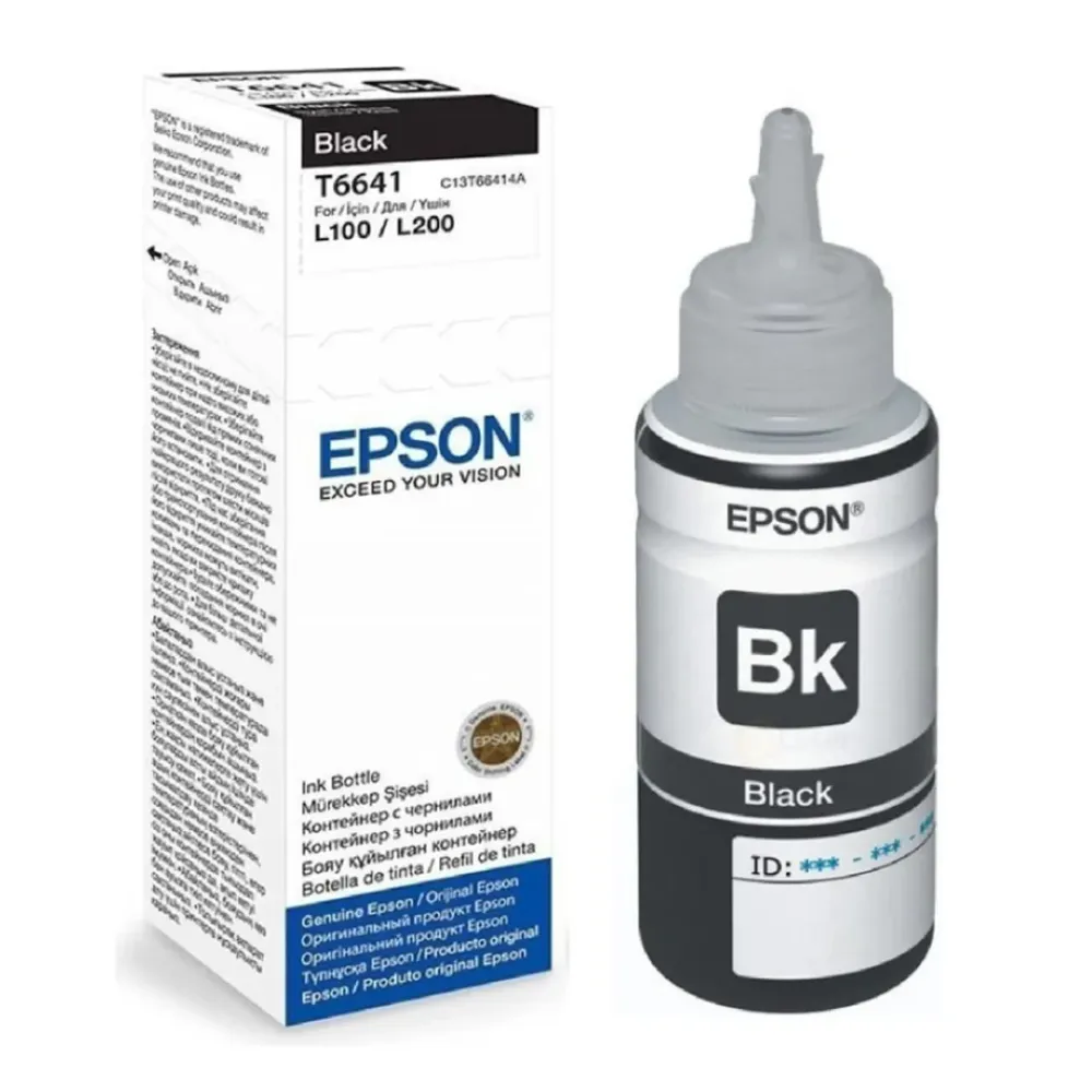 Epson Skrivere Og Tilbehør|T6641 Blekkpatron Svart