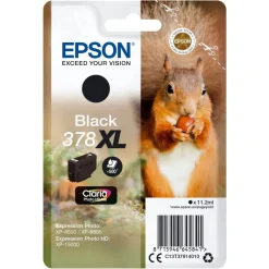 Epson Skrivere Og Tilbehør|T378 XL Blekkpatron - Svart