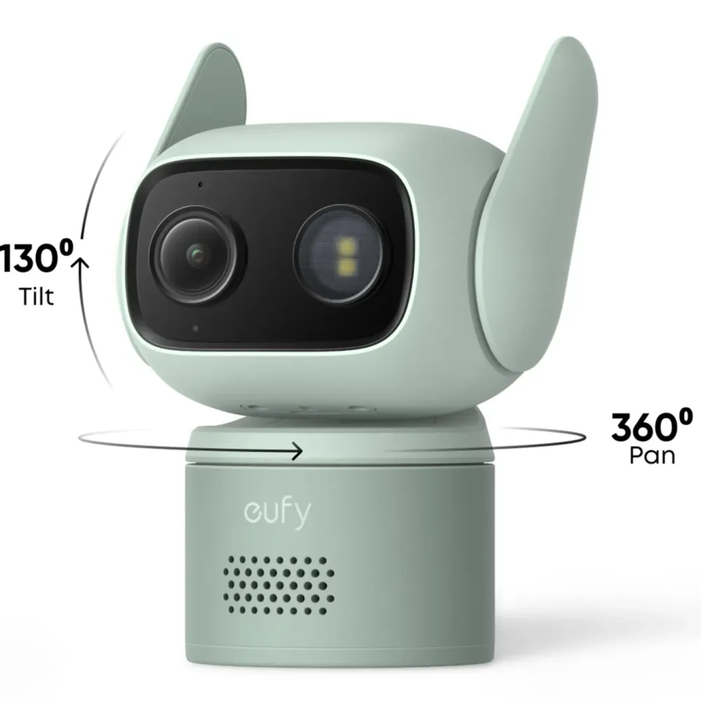 Eufy Alarmsystemer|Skimmingsbeskyttelse|C31 Overvåkningskamera med 360° panorering