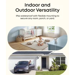 Eufy Alarmsystemer|Skimmingsbeskyttelse|C31 Overvåkningskamera med 360° panorering