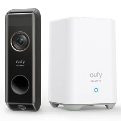 Eufy Smart Dørklokke|Smart Dørklokke|Dual Video Doorbell 2K Dørklokke med basestasjon