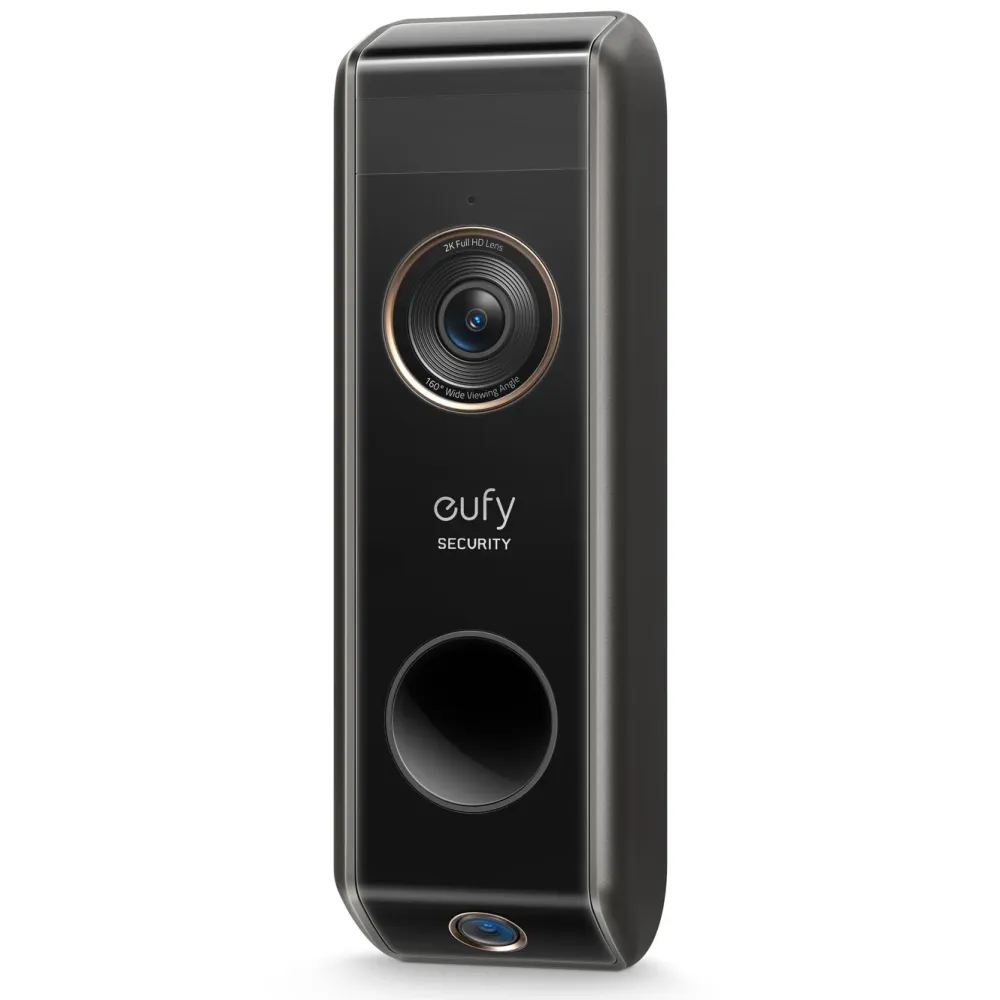 Eufy Smart Dørklokke|Smart Dørklokke|Dual Video Doorbell 2K Dørklokke med basestasjon