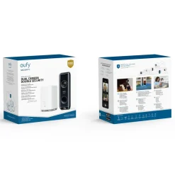 Eufy Smart Dørklokke|Smart Dørklokke|Dual Video Doorbell 2K Dørklokke med basestasjon