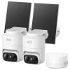 Eufy Kameraovervåking|Cam C37 overvåkningskamera + HomeBase Mini 2-pack