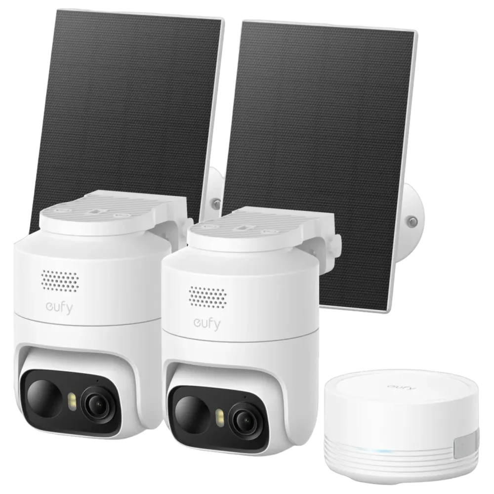 Eufy Kameraovervåking|Cam C37 overvåkningskamera + HomeBase Mini 2-pack