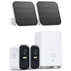 Eufy Kameraovervåking|Cam 2C Pro Overvåkingssystem med solpanel 2-pack