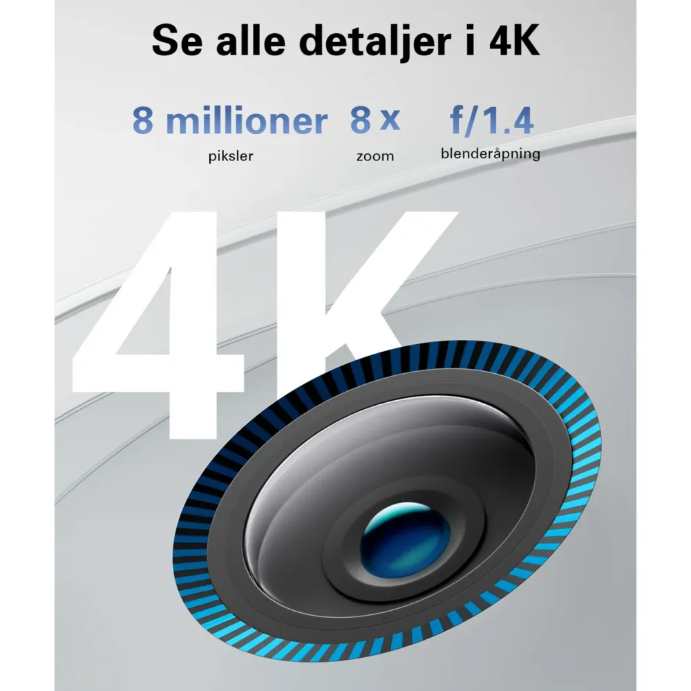 Eufy Kameraovervåking|Cam 3 Overvåkingssystem med solpanel 4-pack