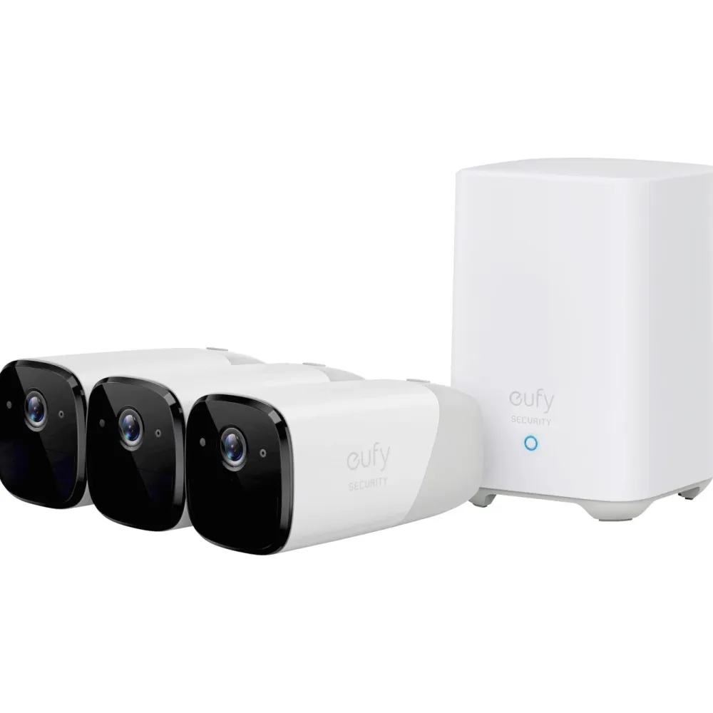Eufy Kameraovervåking|Cam 2 Pro Overvåkingssystem 3-pack