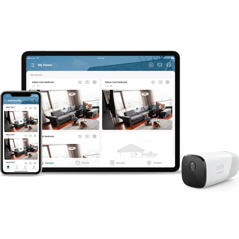 Eufy Kameraovervåking|Cam 2 Pro Overvåkingssystem 3-pack