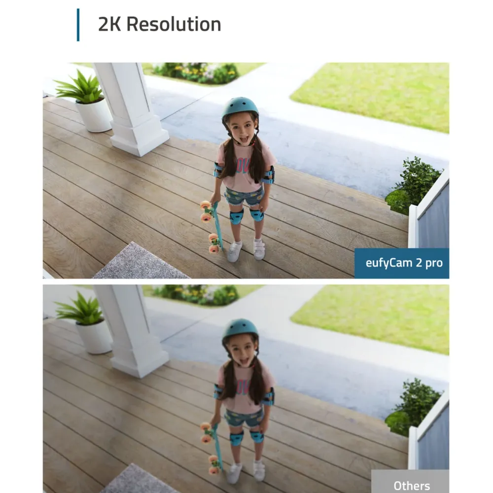 Eufy Kameraovervåking|Cam 2 Pro Overvåkingssystem 3-pack