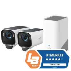 Eufy Kameraovervåking|Cam S3 Pro Overvåkingssystem med solpanel 3-pack