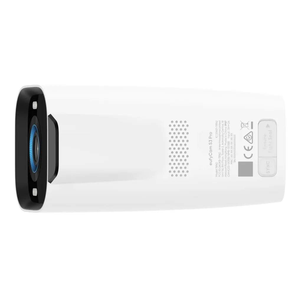 Eufy Kameraovervåking|Cam S3 Pro Overvåkingssystem med solpanel 2-pack