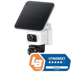 Eufy Kameraovervåking|Cam S4 Solo 3-i-1 overvåkingskamera med solpanel