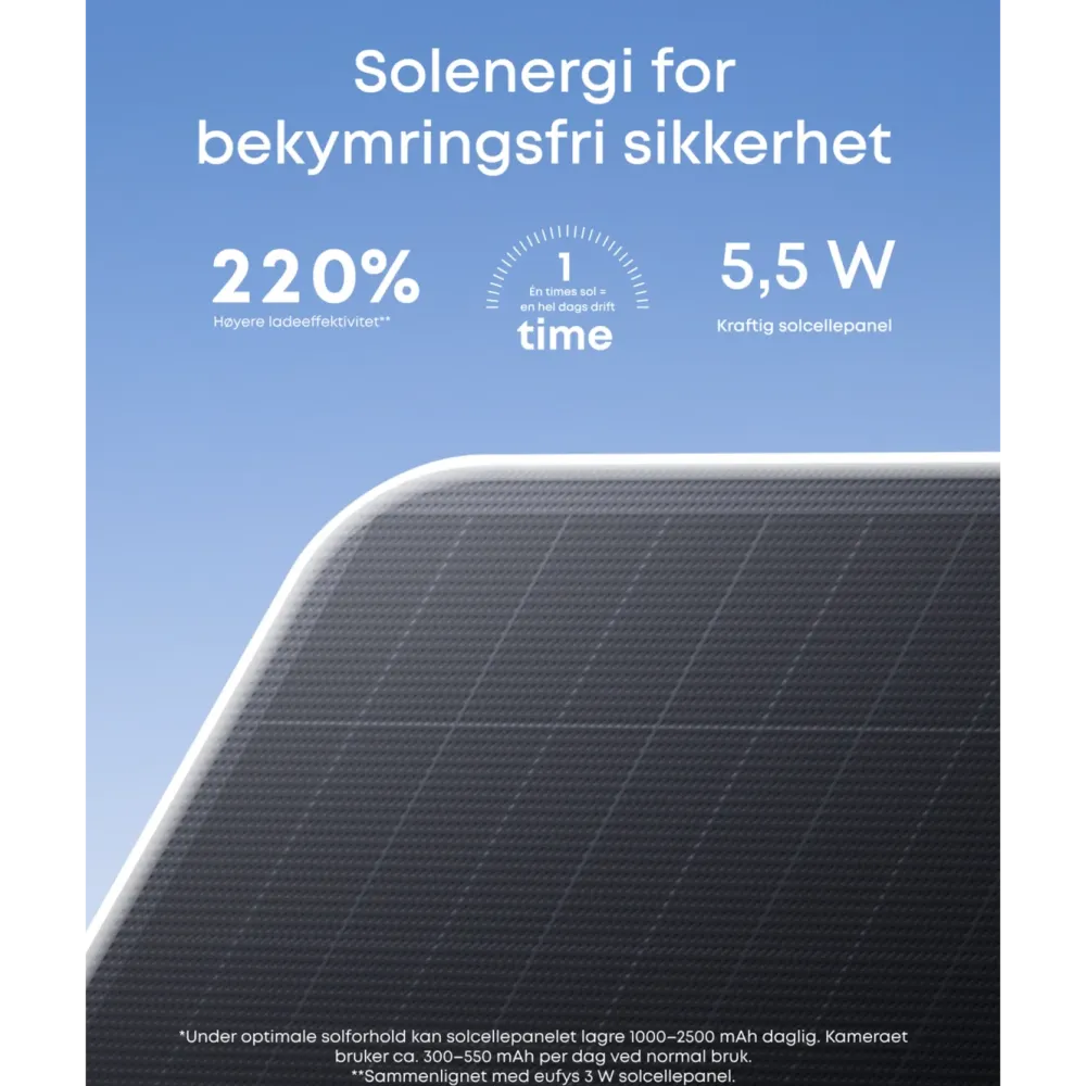 Eufy Kameraovervåking|Cam S4 Solo 3-i-1 overvåkingskamera med solpanel