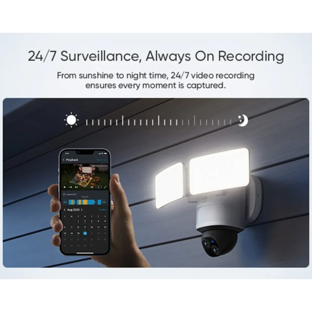 Eufy Kameraovervåking|Floodlight Camera E340