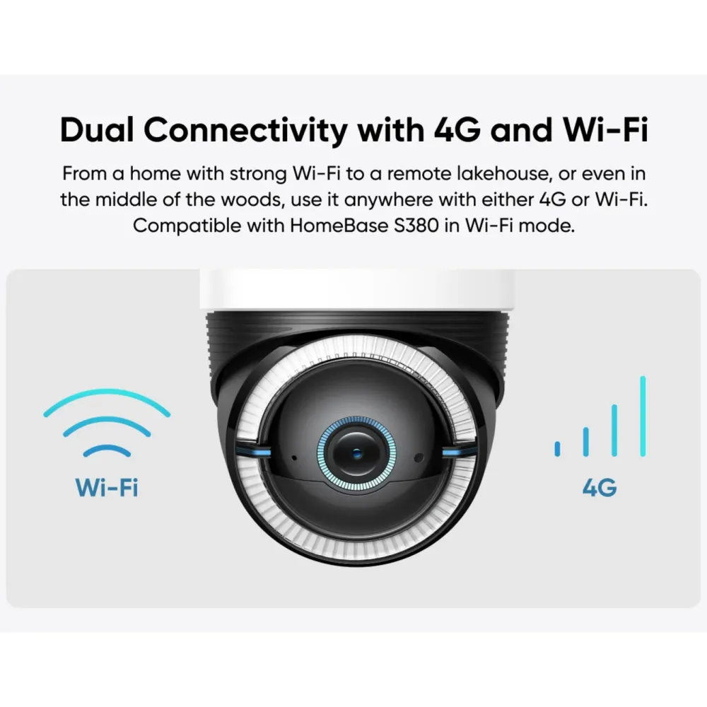 Eufy Kameraovervåking|4G LTE Solcelledrevet overvåkingskamera S330