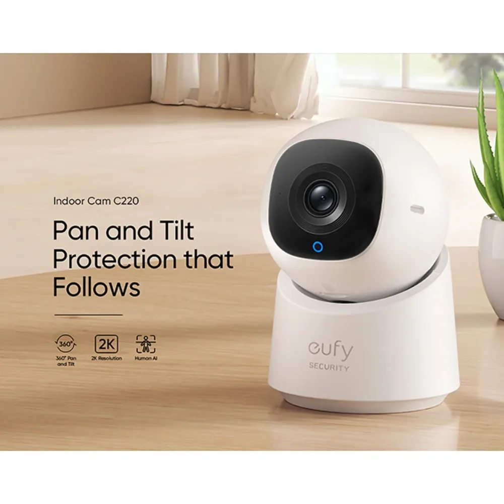 Eufy Kameraovervåking|Indoor Cam C220 Overvåkingskamera innendørs