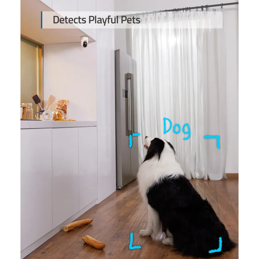 Eufy Kameraovervåking|Indoor Cam 2K Pan & Tilt Overvåkingskamera innendørs
