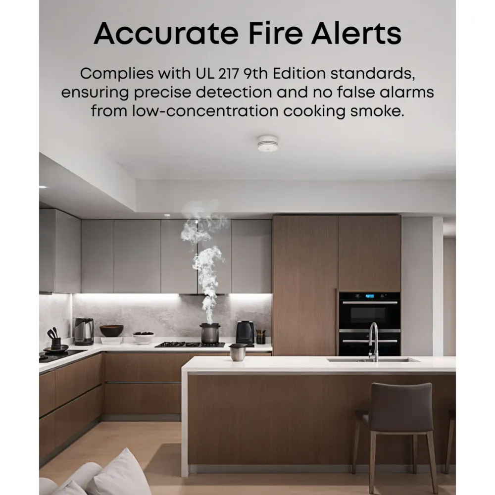 Eufy Smarte Alarmer|Smarte Sensorer|Smoke Sensor E10 Hvit