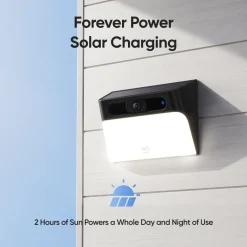 Eufy Kameraovervåking|Solcelledrevet vegglampe med kamera S120