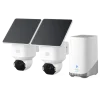 Eufy Kameraovervåking|SoloCam E42 4K-overvåkingskamera 2-pack med HomeBase S380