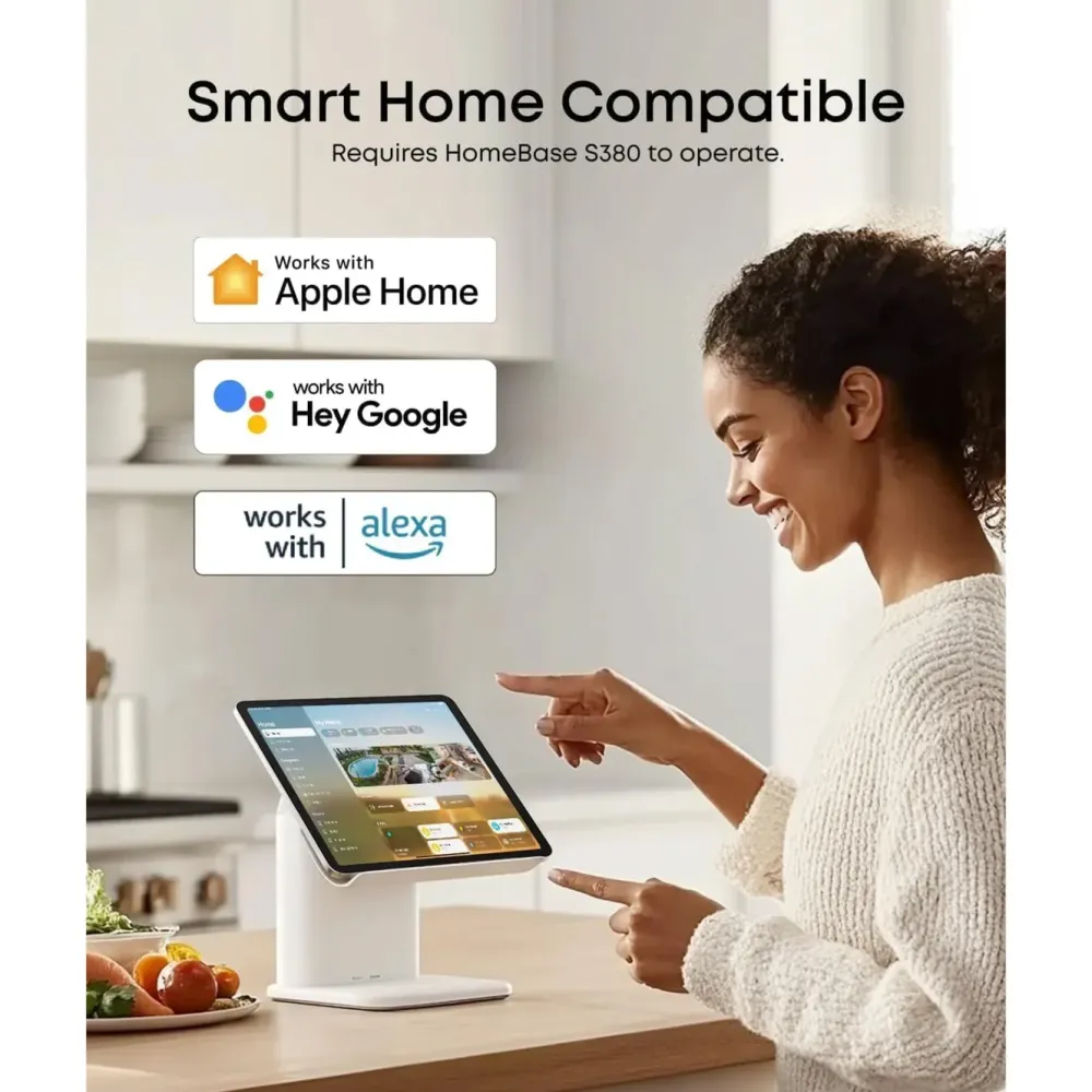 Eufy Kameraovervåking|SoloCam E42 4K-overvåkingskamera 2-pack med HomeBase S380