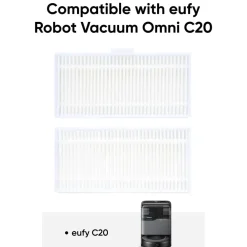 Eufy Rengjøring|Robotstøvsuger|Vaskbare filtre for Omni C20 (2-pk.)