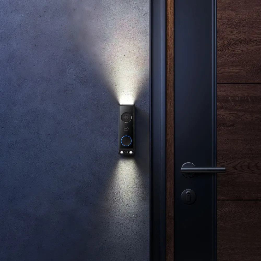 Eufy Smarte Alarmer|Smarte Sensorer|Video Doorbell 2K med doble kameraer